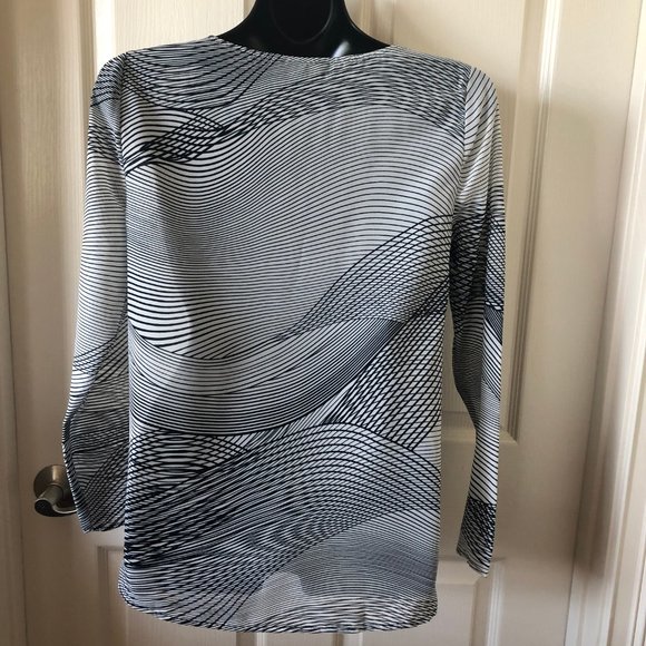 🌺3 for $25🌺 Banana RepSemi Sheer Navy White - Picture 3 of 5